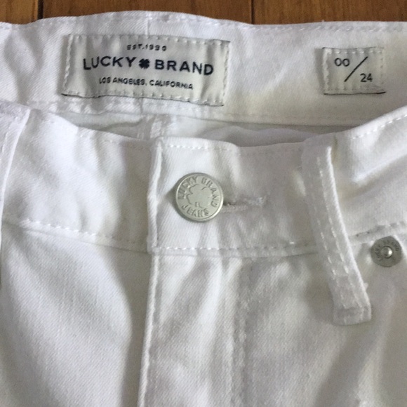 Lucky Brand White High-rise Cropped Jeans - Picture 2 of 4